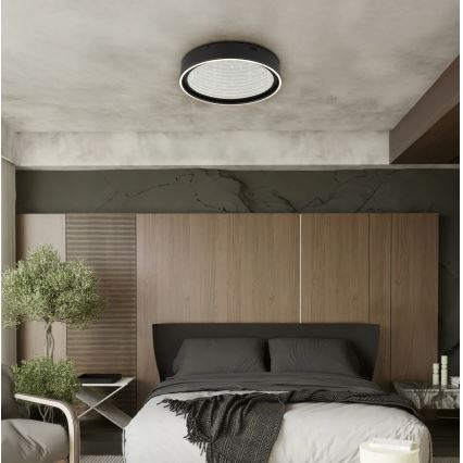 Globo - Plafoniera LED dimmerabile LED/40W/230V 2700-6500K Ø 51,5 cm nero + telecomando