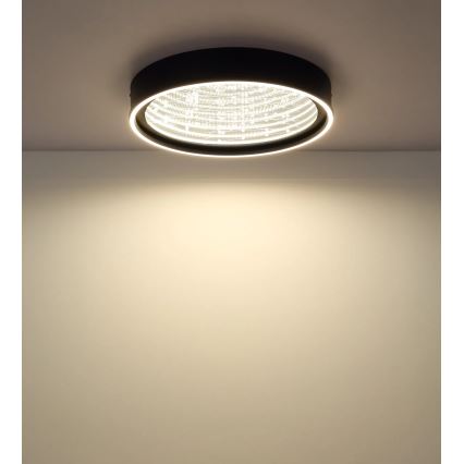 Globo - Plafoniera LED dimmerabile LED/40W/230V 2700-6500K Ø 51,5 cm nero + telecomando