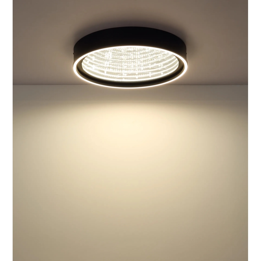 Globo - Plafoniera LED dimmerabile LED/40W/230V 2700-6500K Ø 51,5 cm nero + telecomando
