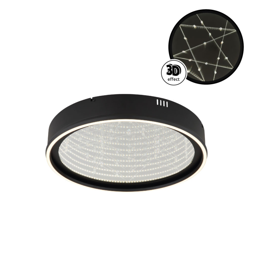 Globo - Plafoniera LED dimmerabile LED/40W/230V 2700-6500K Ø 51,5 cm nero + telecomando