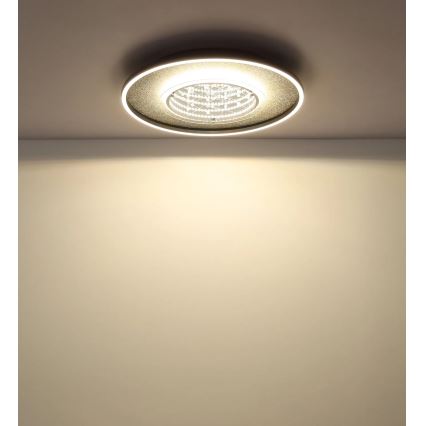Globo - Plafoniera a LED 40W/230V 3000/4000/6000K Ø 51,5 cm nera