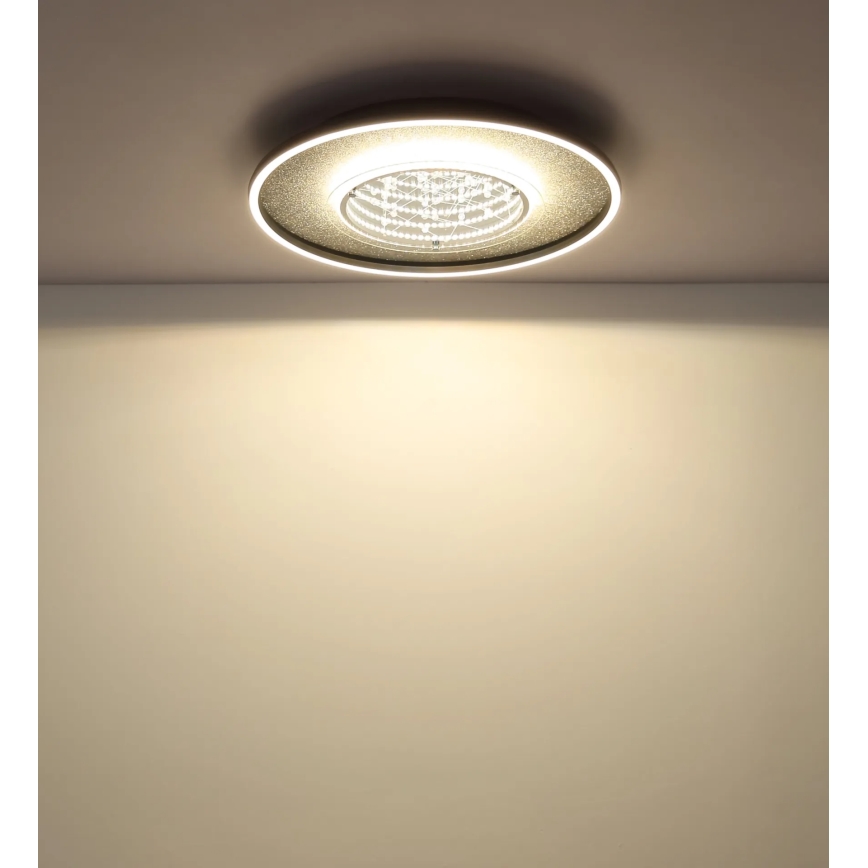 Globo - Plafoniera a LED 40W/230V 3000/4000/6000K Ø 51,5 cm nera