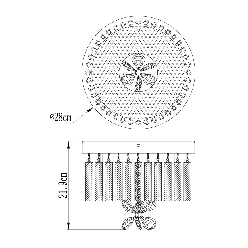 Globo - Plafoniera LED LED/12W/230V