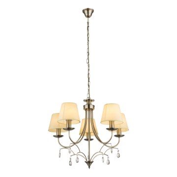 Globo 69026-5 - Lampadario a sospensione con catena GENOVEVA II 5xE14/60W/230V