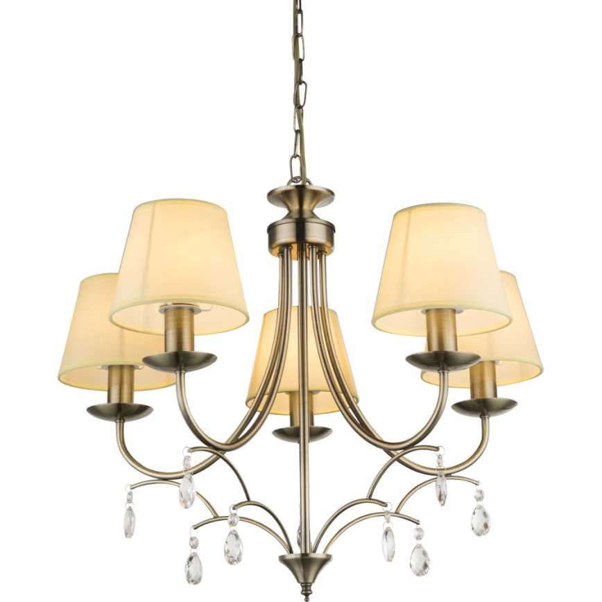 Globo 69026-5 - Lampadario a sospensione con catena GENOVEVA II 5xE14/60W/230V