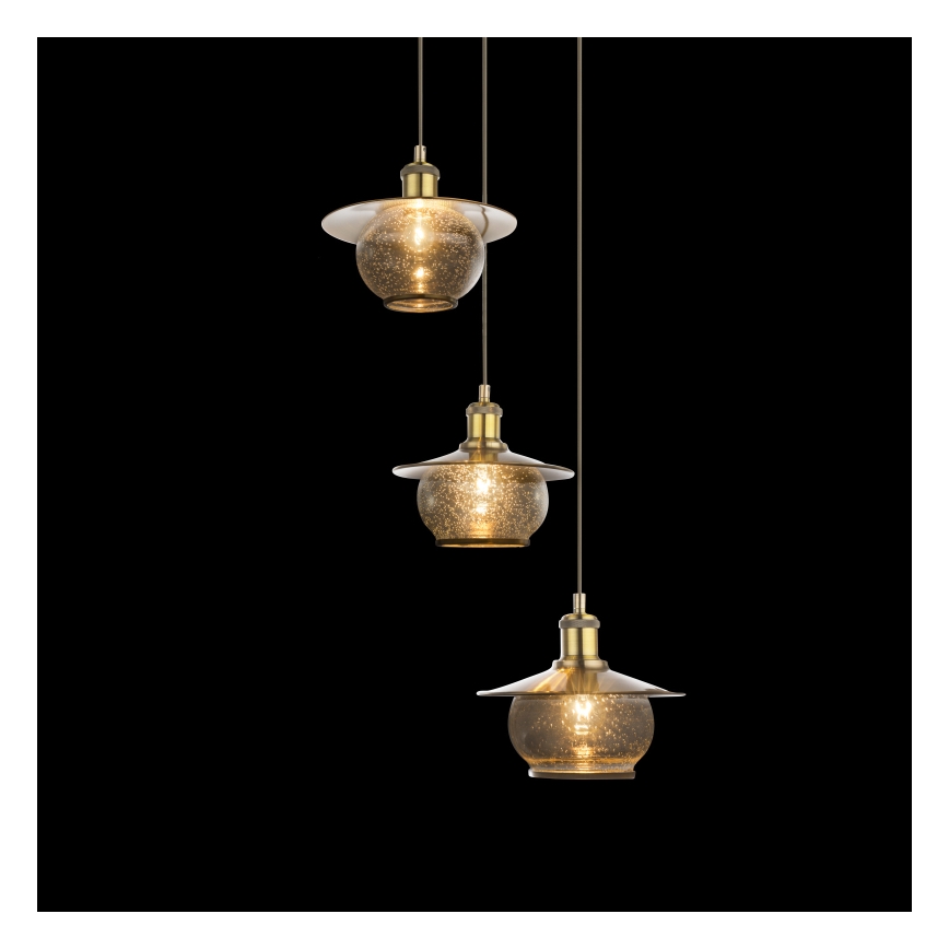 Globo - Lampada a sospensione 3xE27/60W/230V