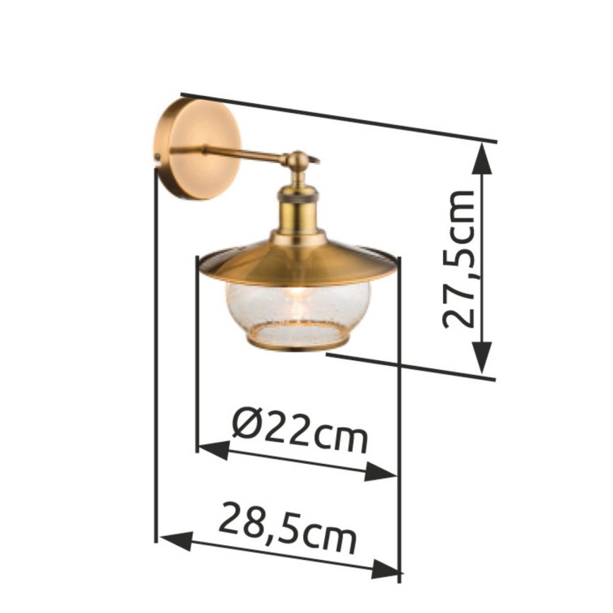 Globo - Applique 1xE27/60W/230V