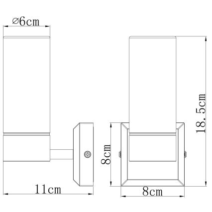 Globo - Applique da bagno 1xE14/40W/230V IP44