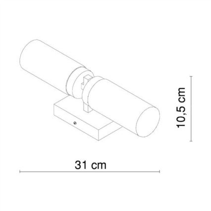 Globo - Applique da bagno 2xE14/40W/230V IP44