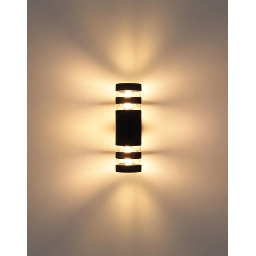 Globo - Lampada da parete 2xE27/10W/230V nera