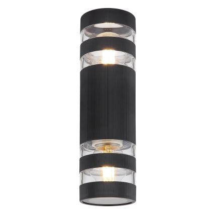 Globo - Lampada da parete 2xE27/10W/230V nera