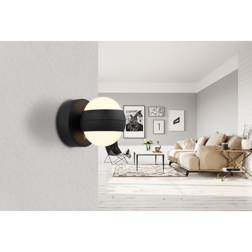 Globo - LED Dimmerabile ricaricabile touch Applique LED/1,4W/5V 1800 mAh nero