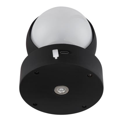 Globo - LED Dimmerabile ricaricabile touch Applique LED/1,4W/5V 1800 mAh nero