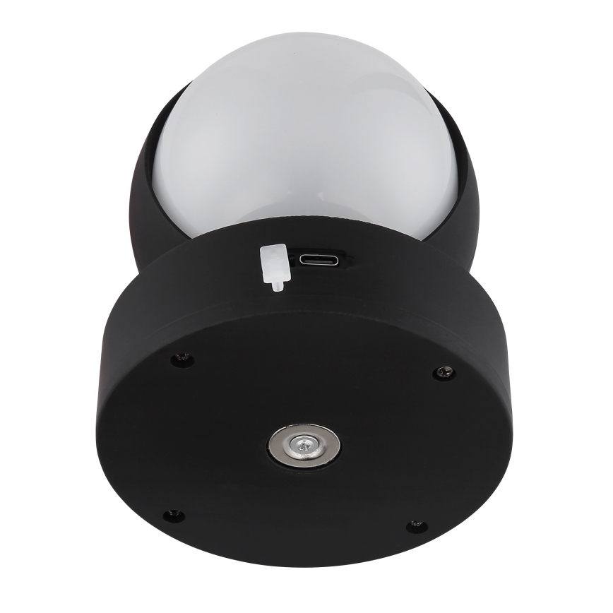 Globo - LED Dimmerabile ricaricabile touch Applique LED/1,4W/5V 1800 mAh nero
