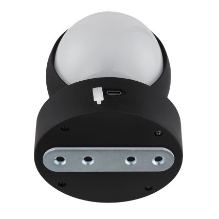 Globo - LED Dimmerabile ricaricabile touch Applique LED/1,4W/5V 1800 mAh nero