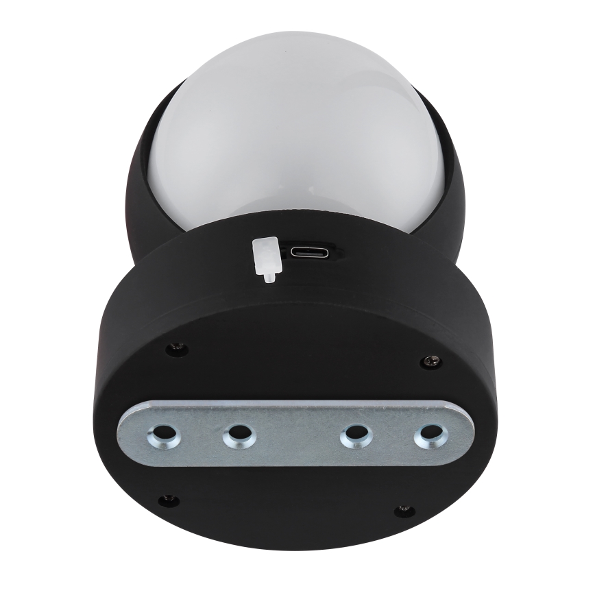 Globo - LED Dimmerabile ricaricabile touch Applique LED/1,4W/5V 1800 mAh nero