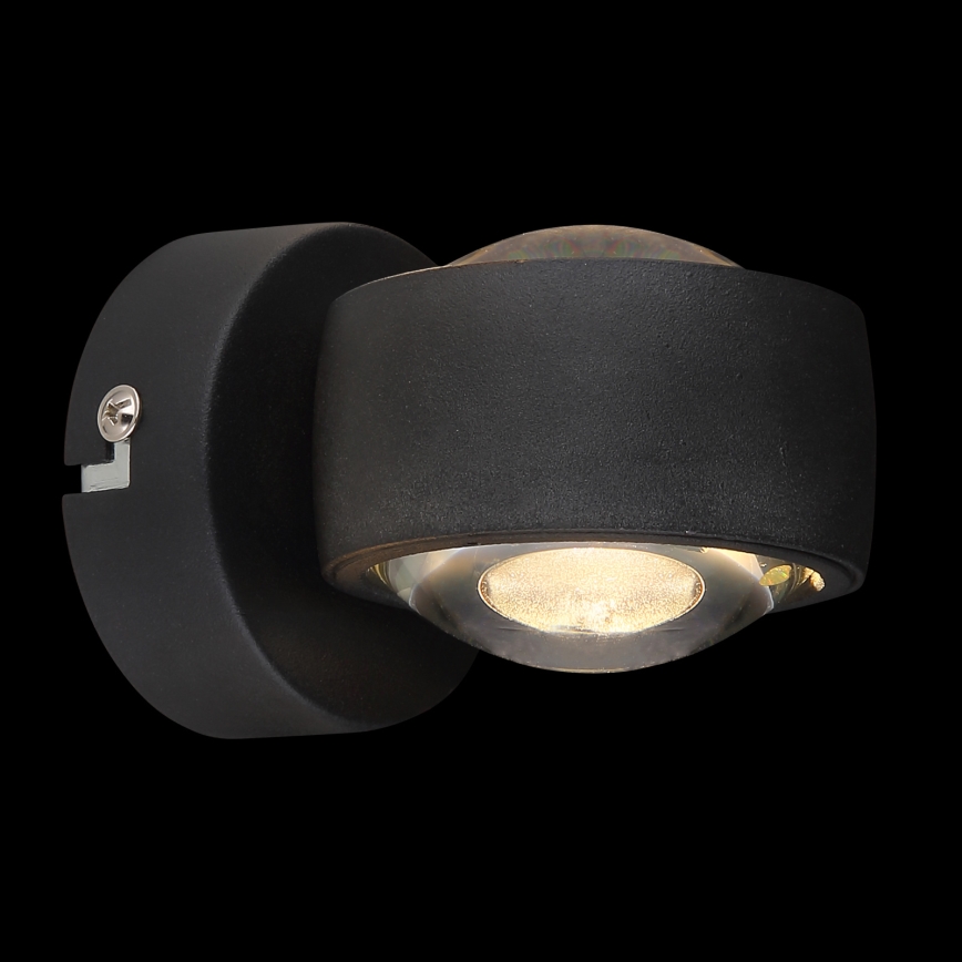 Globo - Applique LED/7W/230V 3000K nera