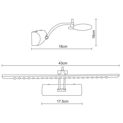 Globo - Lampada LED da quadro LED/3W/230V