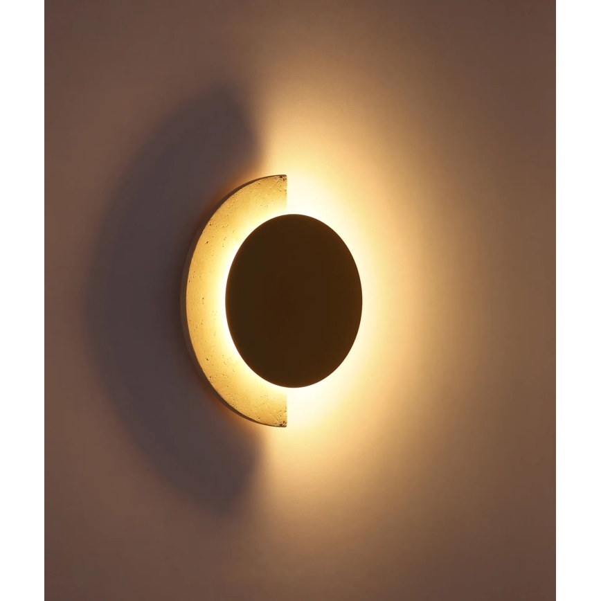 Globo - Applique LED/12W/230V 3000K Ø 25 cm travertino
