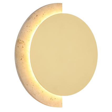 Globo - Applique LED/12W/230V 3000K Ø 25 cm travertino