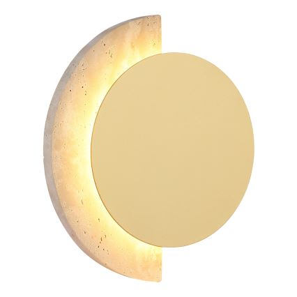 Globo - Lampada da parete LED/8W/230V 3000K Ø 20 cm travertino