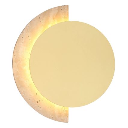 Globo - Lampada da parete LED/8W/230V 3000K Ø 20 cm travertino
