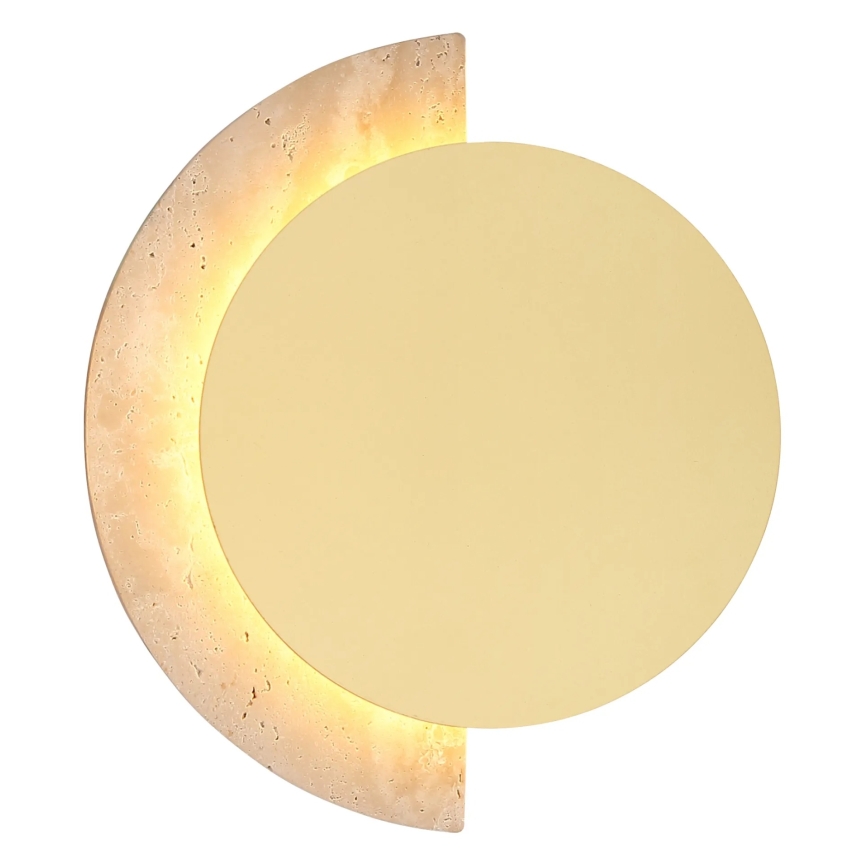 Globo - Lampada da parete LED/8W/230V 3000K Ø 20 cm travertino