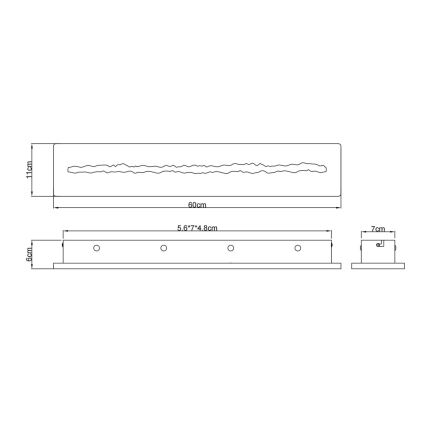 Globo - Lampada da parete a LED 21W/230V 3000K