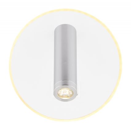 Globo - Faretto LED da parete LED/6W + LED/1W/230V