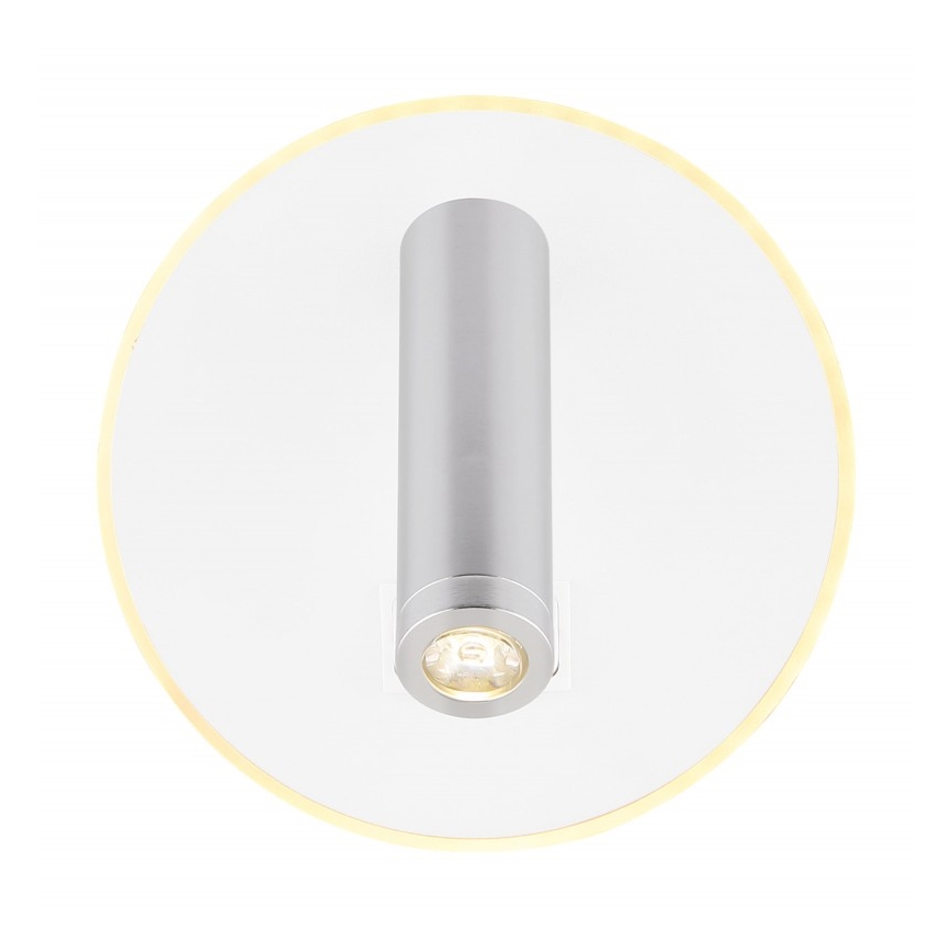 Globo - Faretto LED da parete LED/6W + LED/1W/230V