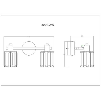 Globo - Faretto 2xE14/40W/230V