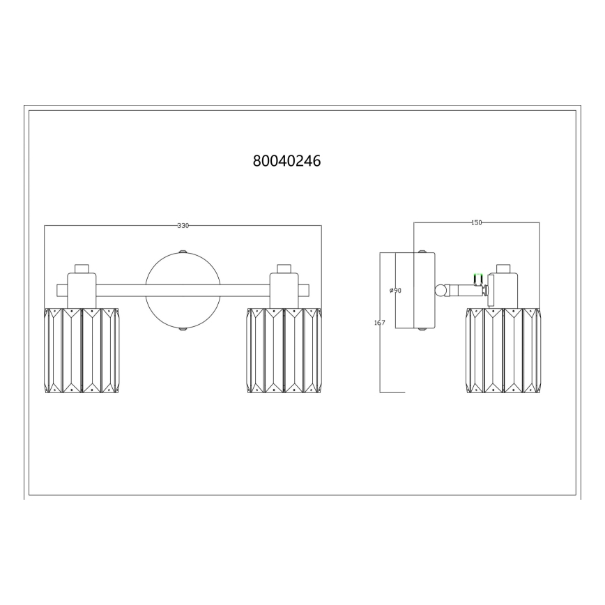 Globo - Faretto 2xE14/40W/230V