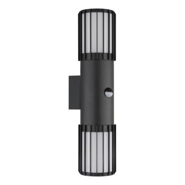 Globo - Applique da esterno con sensore 2xE27/15W/230V IP54