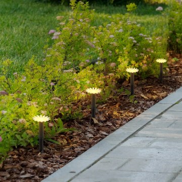 Globo - Catena solare a LED 5xLED/3V IP44 300 mAh 2,2 m fiori