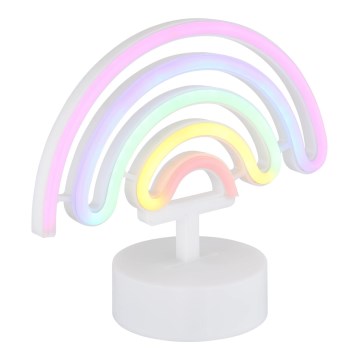 Globo - Decorazione da tavolo al neon LED/2W/3xAA arcobaleno