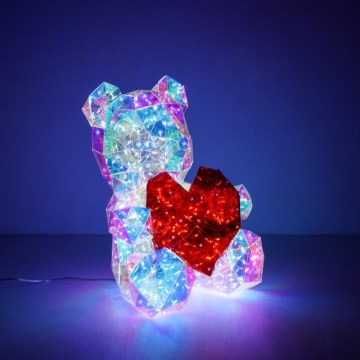 Globo - Decorazione da tavolo LED in confezione regalo LED/6W/5V USB a forma di orso