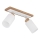 Globo - Faretto 2xE27/60W/230V rovere/bianco