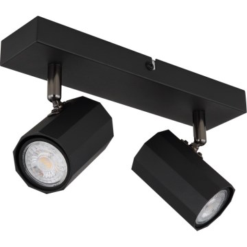 Globo - Faretto 2xGU10/25W/230V nero