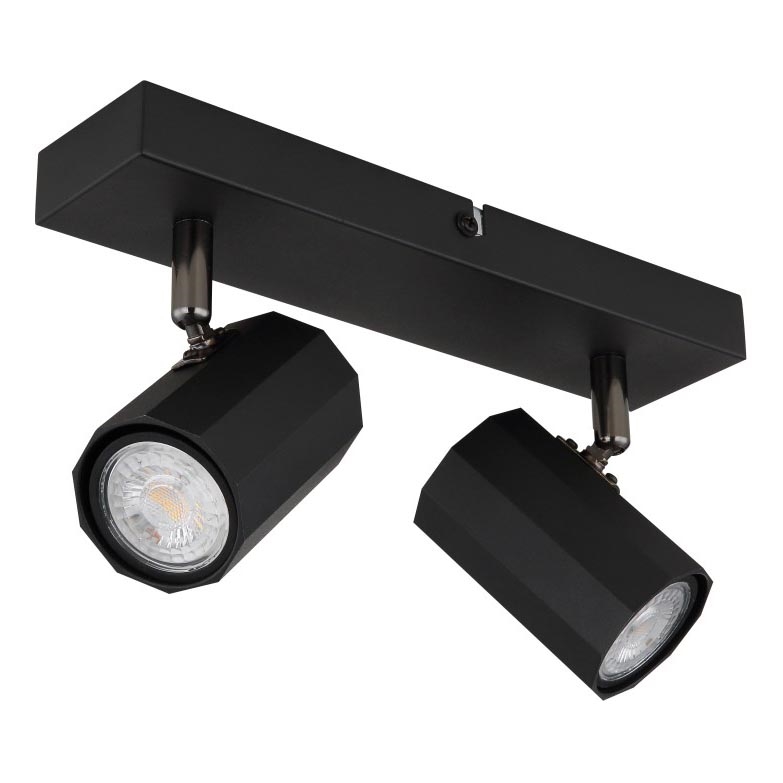 Globo - Faretto 2xGU10/25W/230V nero