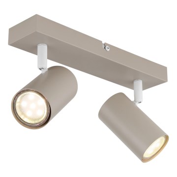 Globo - Faretto 2xGU10/35W/230V beige