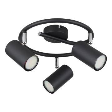 Globo - Faretto 3xGU10/25W/230V nero