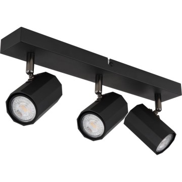 Globo - Faretto 3xGU10/25W/230V nero