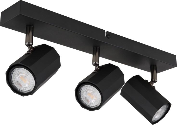 Globo - Faretto 3xGU10/25W/230V nero