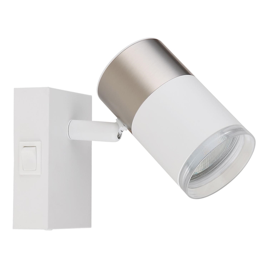 Globo - Faretto da parete 1xGU10/25W/230V bianco/cromo opaco