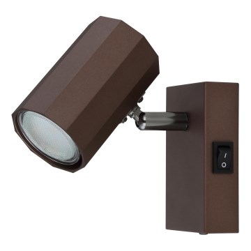 Globo - Faretto da parete 1xGU10/25W/230V marrone