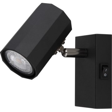 Globo - Faretto da parete 1xGU10/25W/230V nero