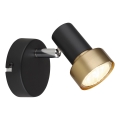 Globo - Faretto da parete 1xGU10/25W/230V nero/oro
