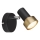 Globo - Faretto da parete 1xGU10/25W/230V nero/oro