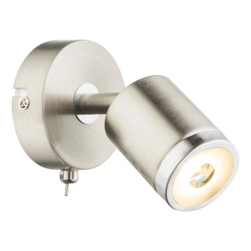 Globo - Faretto da parete direzionale a LED, 4W/230V, 3000K