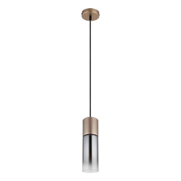 Globo - Lampada a sospensione su cavo 1xE27/25W/230V, finitura bronzo, Ø 10,5 cm